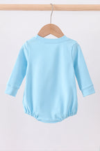 Blue character embroidery bubble