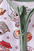 Sage character bamboo romper