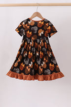Brown character bamboo dress