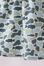 Camouflage denim dress