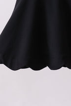 Black scalloped active  mom&me dress