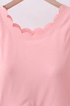 Pink scalloped active mom&me dress