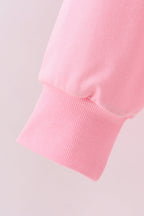 Pink hand-sewn bow mom&me sweatshirt