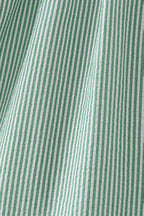 Green Watermelon Stripe Smocked Embroidered Seersucker Dress