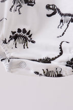 Navy dinosaur print bubble
