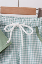 Sage Gingham Set
