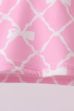 Pink Bow UPF Swim Set