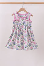 Purple Hydrangea Dress