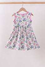 Purple Hydrangea Dress