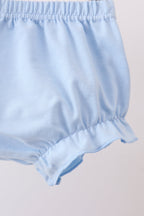 Blue Floral Bloomer Set