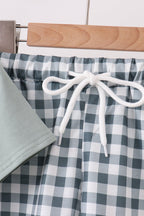 Green Fish Applique Shorts Set
