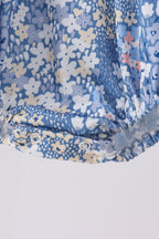Blue Floral Print Bubble