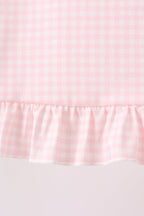 Pink Jack-O-Lantern  Applique Ruffle Shorts Set