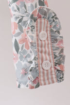 Sage Floral Pumpkin Applique Pants Set