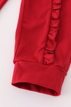Alabama polka dot elephant french knot ruffle pants set