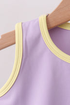 Lavender Performance Scalloped Skorts Set