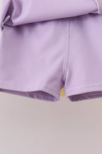 Lavender Performance Scalloped Skorts Set