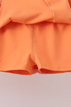 Orange Performance Scalloped Skorts Set