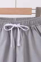 Light grey pocket performance shorts