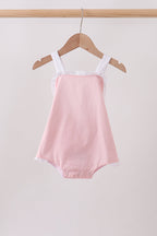 Pink ribbon ruffle bow bubble