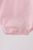 Pink ribbon ruffle bow bubble