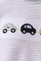 Green vehicle embroidery stripe bubble