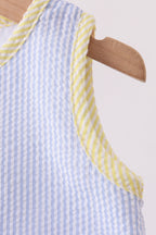 Blue seersucker pocket jonjon