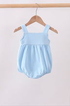 Blue football applique everyone has fun bubble