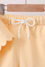Buttercup Scalloped Shorts Set