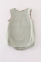 Sage camouflage deer applique bubble