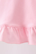 Pink Strawberry Applique Knit Set