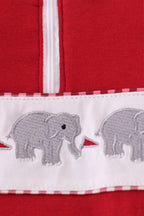 Alabama roll tide elephant embroidery pullover