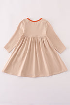 Rust isaiah embroidery dress