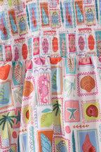 Pink enjoy beach smocked mom&me dress