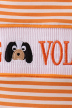 Tennessee Go vols smocked stripe jonjon