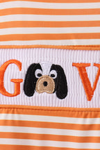 Tennessee Go vols smocked stripe swimsuit
