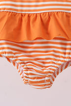 Tennessee Go vols smocked stripe swimsuit