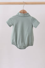 Sage pocket button down bubble