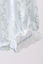 Blue character applique ruffle bubble
