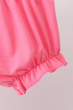 Pink birthday cake smocked bloomer set