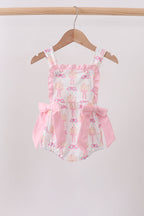 Pink bow castle ruffle bubble