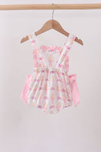 Pink bow castle ruffle bubble