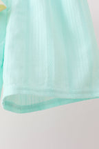 Green Marine Embroidered Jacquard Set