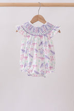 Purple Sea Turtle Smocked Bubble
