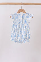 Blue Castle Smocked Ruffle Bubble