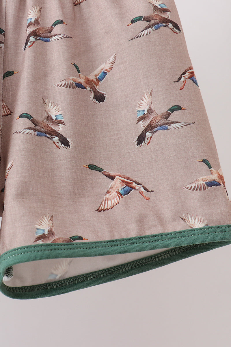Green Mallard Embroidered Set