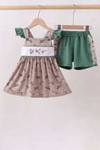Green Mallard Embroidered Set