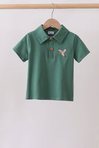 Green Mallard Embroidered Shirt