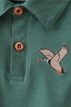 Green Mallard Embroidered Shirt