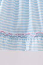 Blue Ice Cream Applique Bloomer Set